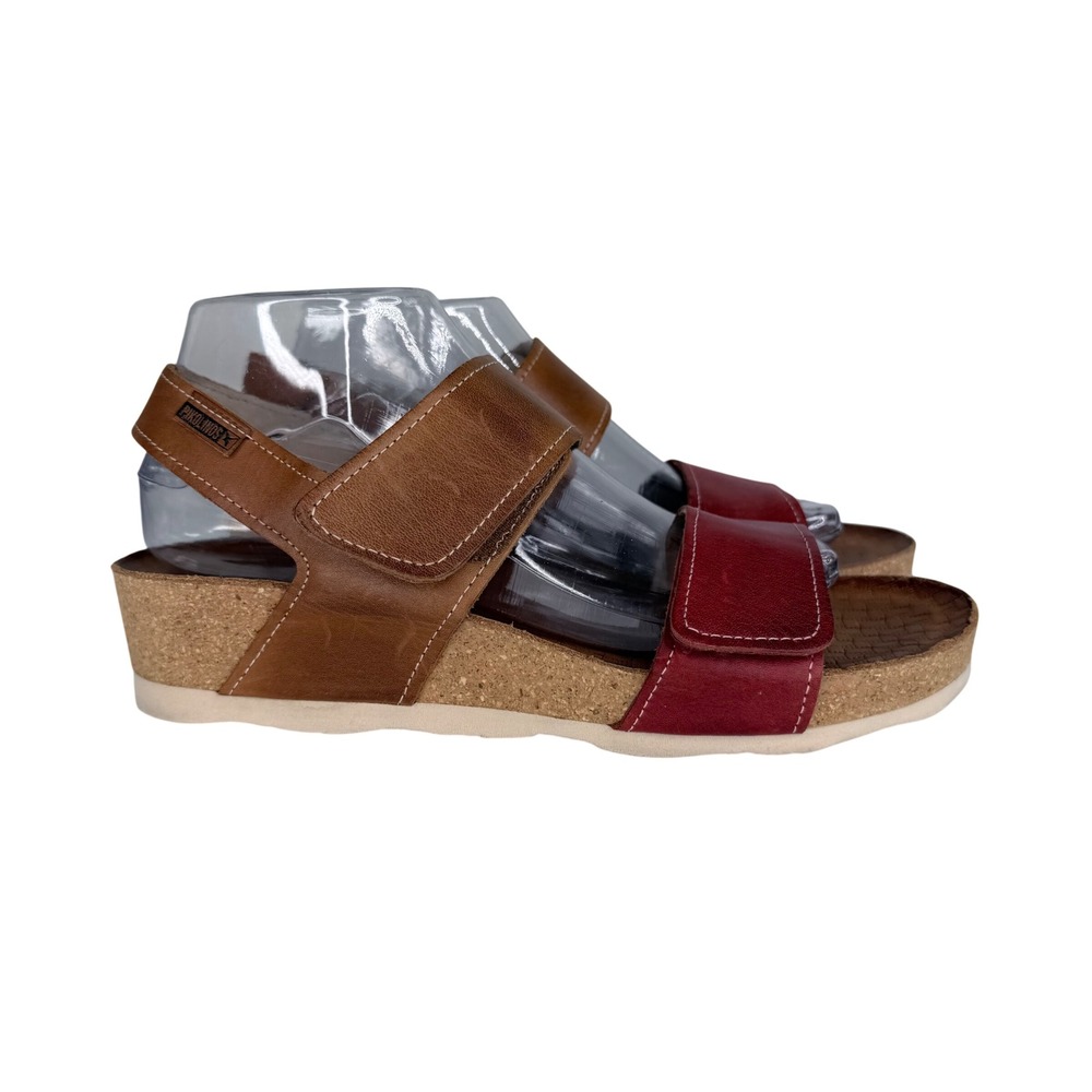 Pikolinos Mahon Leather Wedge Sandals Size EU 41 - US 10 - 10.5